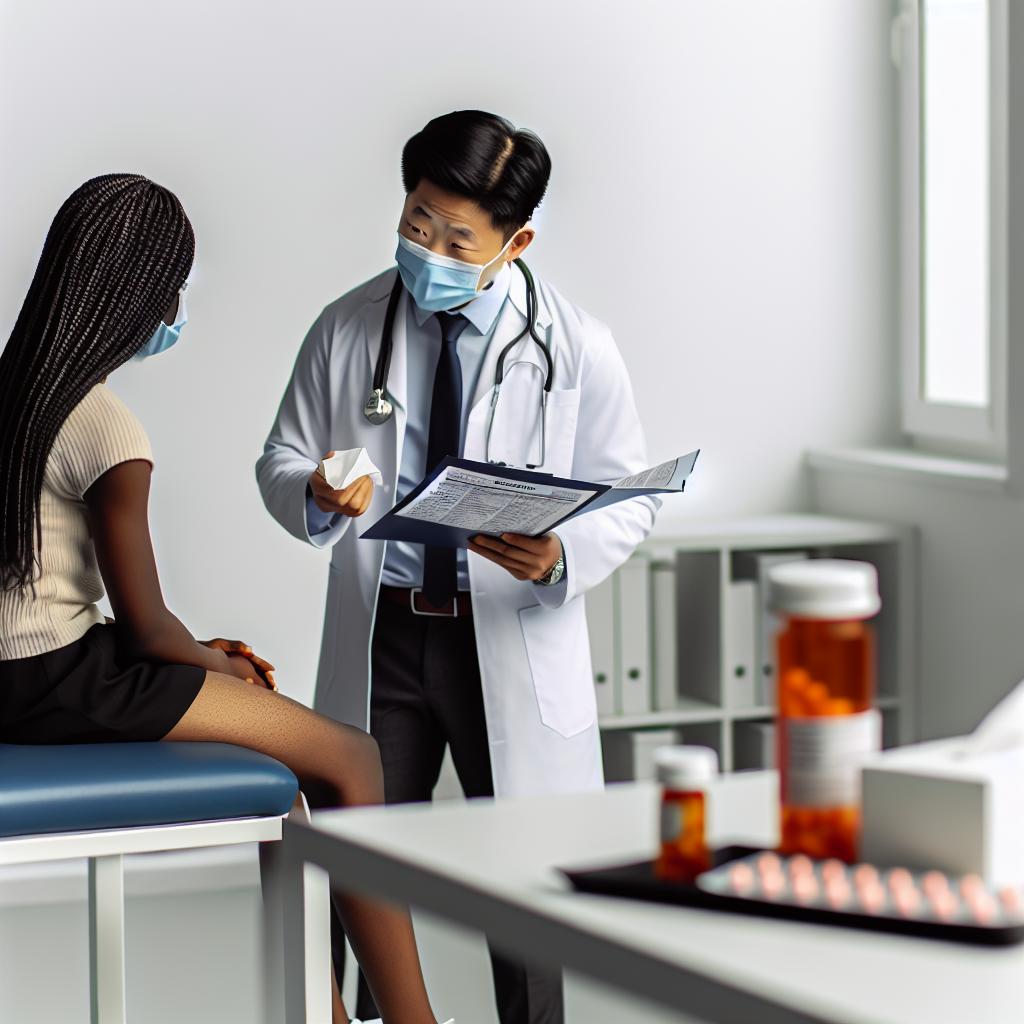 A patient being treated for allergies